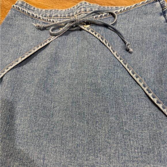 Kendall & Kylie Blue Denim Mini Skirt with Bow Accent - Picture 6 of 6